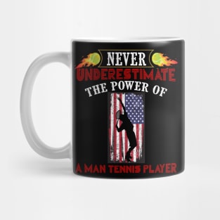 Never underestimate the power of a man tennis player - kenin tennis player T-shirt Mug